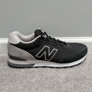 New Balance 515 Men's Black Gray Suede Mesh Casual Running Shoes Sneakers Sz 10